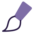 Cartoon paint brush